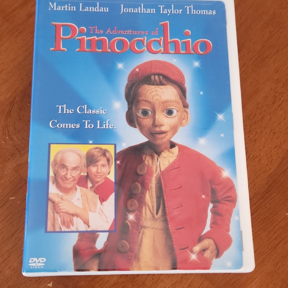 The Adventures of Pinocchio DVD - Blue Cover